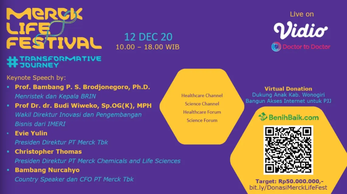 Merck Indonesia Akan Gelar 'Merck Life Festival', Festival Virtual yang Bahas Dunia Kesehatan, Sains dan Teknologi 5