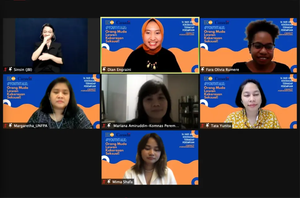 Peringati 16 Hari Anti Kekerasan Terhadap Perempuan, UNFPA Indonesia Gelar Webinar 'Orang Muda Lawan Kekerasan Seksual' 3