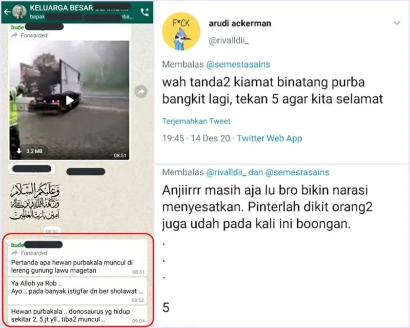 Kemunculan Dinosaurus di Magetan Bikin Warganet Heboh. Bentuknya Natural Banget Kayak di Film-Film 2
