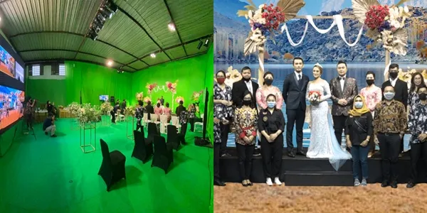 5 Pernikahan Unik Semasa Pandemi Tahun 2020. Momen Penuh Haru yang Pelopori Konsep Baru 9