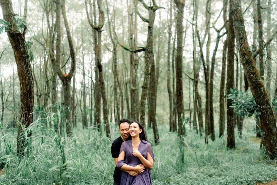 10 Potret Pre-wedding Vicky Prasetyo-Kalina Ocktaranny. Mesra di Hutan sampai Jadi Gladiator Cinta 20