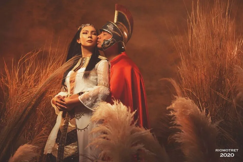 10 Potret Pre-wedding Vicky Prasetyo-Kalina Ocktaranny. Mesra di Hutan sampai Jadi Gladiator Cinta 12