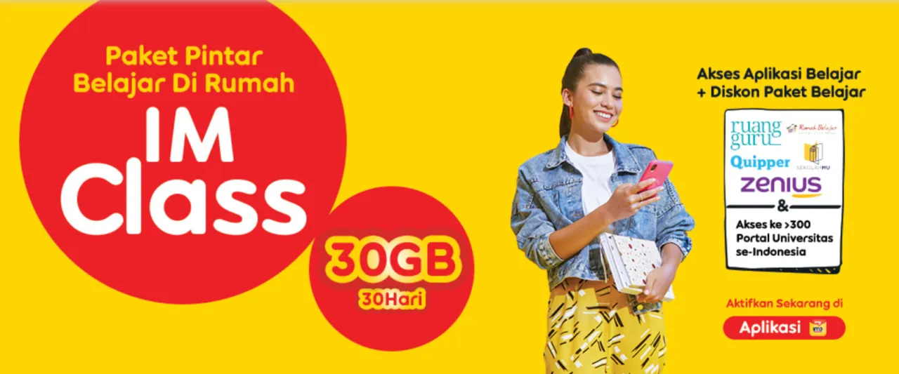 Belajar dari Rumah Tanpa Khawatir dengan Bantuan Kuota Data Internet IM3 Ooredoo 8
