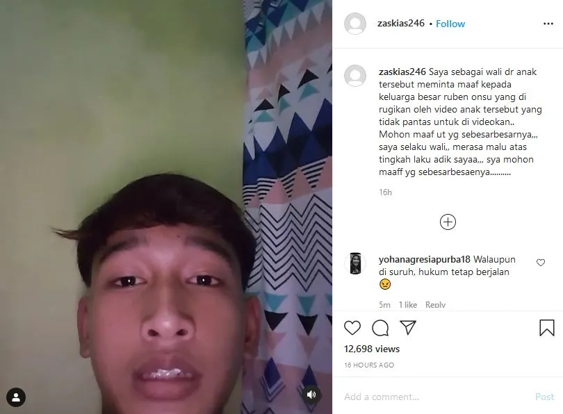 Ada Lagi Remaja yang Hina Betrand Peto Anak Pungut, Ruben Onsu: Mohon Info Keberadaannya 4