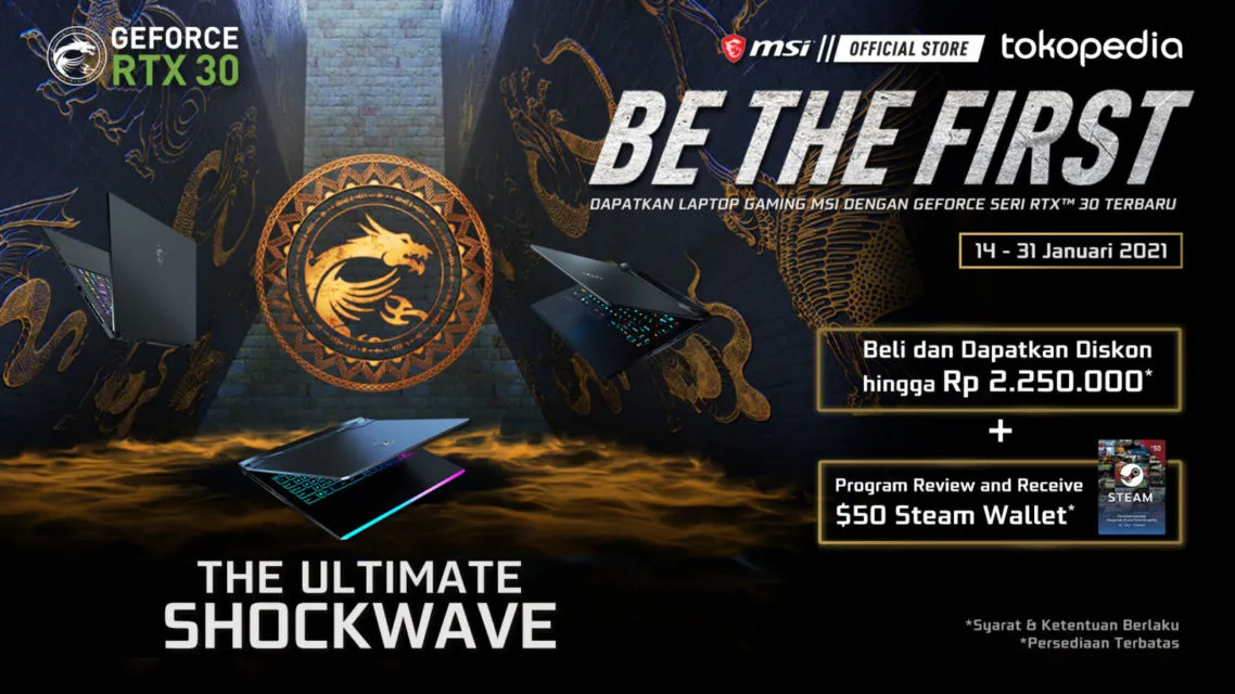 MSI Perkenalkan Deretan Laptop Terbaru yang Ditenagai GeForce RTX Seri 30 12