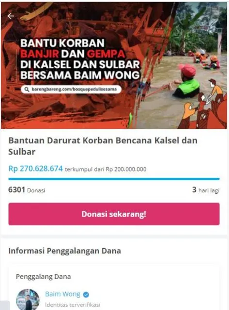 Peduli Korban Bencana Alam, 9 Seleb Gagas Penggalangan Donasi. Terkumpul hingga Miliaran Rupiah! 13