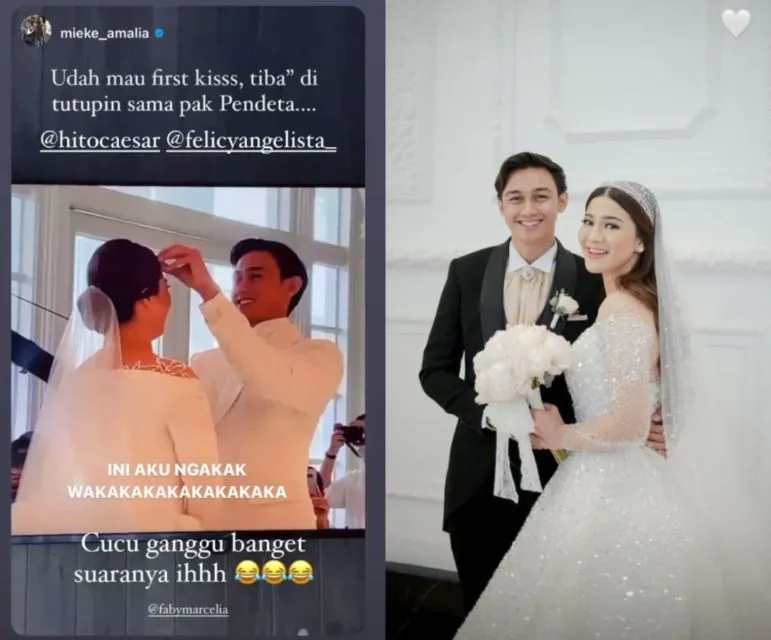 Kisah Romantis Pernikahan Felicya Angelista dan Caesar Hito, Dari Pilihan Tanggal sampai First Kiss 2
