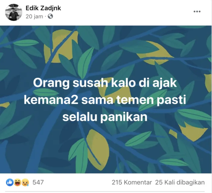 Menyelami Isi Grup Facebook Komunitas Orang Susah. Barangkali Kita Semua Satu Penderitaan, Guys! 21