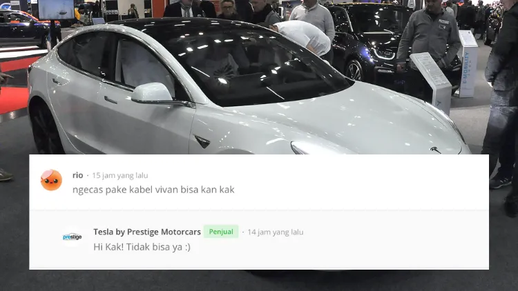 Viral Mobil Tesla Dijual Lewat Marketplace, Begini Respons Warganet Indonesia. Kocak Bener! 21