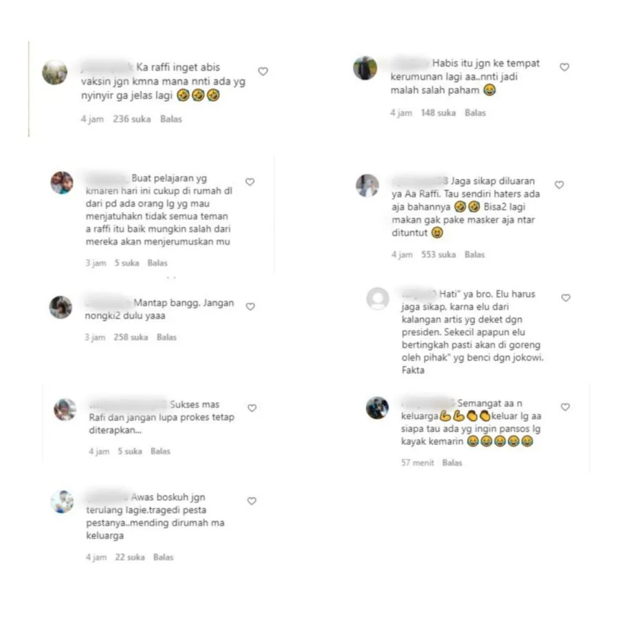 Raffi Ahmad Divaksin untuk Kedua Kalinya, Warganet: Jaga Sikap, Jangan Nongkrong Dulu 2
