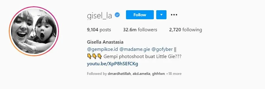 10 Artis Indonesia dengan Followers IG Terbanyak Tahun 2021. Raffi Ahmad Geser Ayu Ting Ting 16