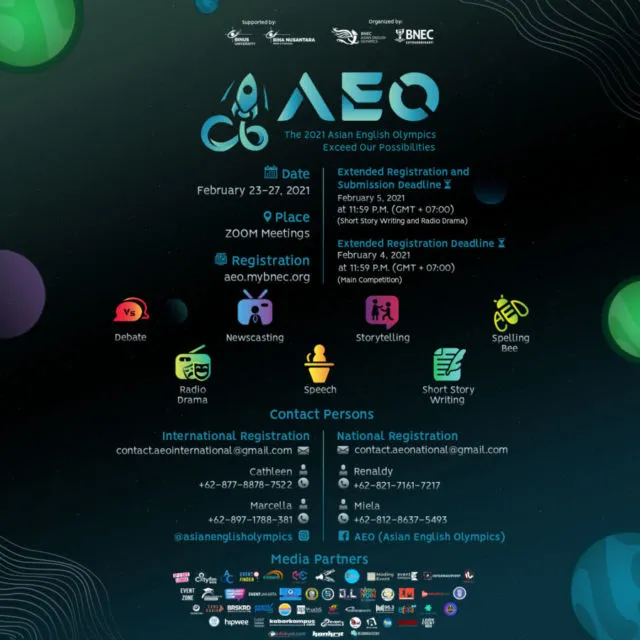 Meski di Tengah Pandemi, The 2021 Asian English Olympics Tetap Diadakan Februari Ini! 1