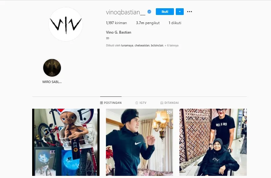 IG-nya Cuma Ikuti 1 Akun, Vino G. Bastian: Cara Gue Menghormati Bukan dengan Follow Instagram 2