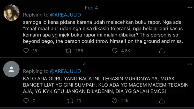 Konten Membakar Rapor Tengah Viral di Media Sosial. Cari Perhatian Nggak Harus Gitu Juga Bisa lo... 4