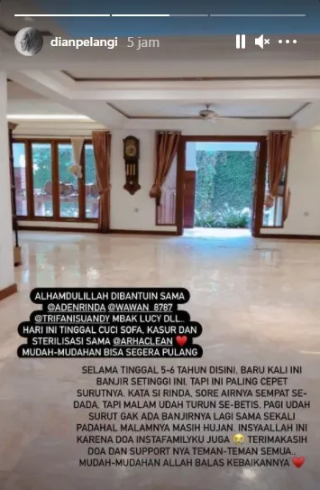 Bencana Tak Terelakkan, 5 Artis ini Turut Jadi Korban Banjir. Ada yang Airnya Setinggi Dada 4