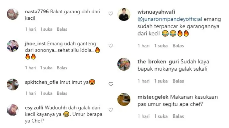 Chef Juna Bagikan Foto Masa Kecilnya, Warganet Kompak Bilang Sosoknya Udah Galak dari Dulu 2