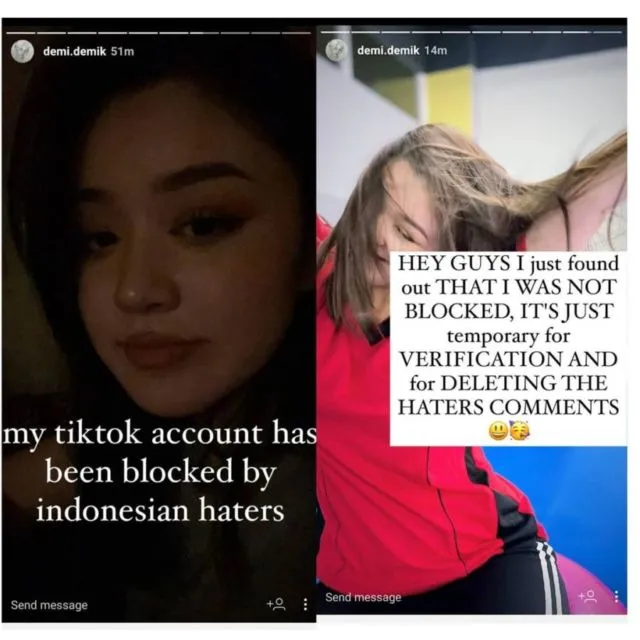 Tuduh Netizen Indonesia Blokir Akun TikToknya, Klarifikasi Dayana Dinilai Caper dan Bikin Ulah 2