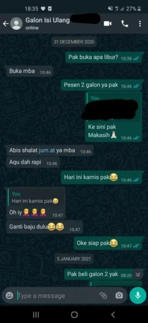 11 Deretan Chat Kocak Kurir Paket dan Penerimanya ini Bakal Bikin Kamu Senyum-Senyum Sendiri~ :D 12