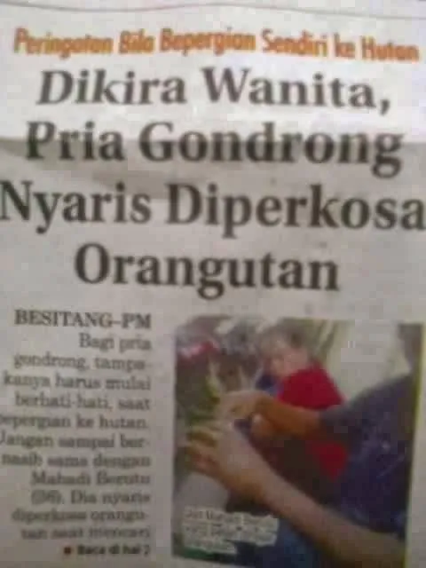 Menolak Lupa, Kamu Pasti Masih Geleng Kepala Saat Baca 11 Judul Berita di Koran ini. Kocak Bener! 17