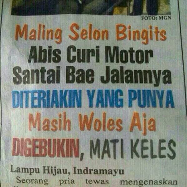 Menolak Lupa, Kamu Pasti Masih Geleng Kepala Saat Baca 11 Judul Berita di Koran ini. Kocak Bener! 14