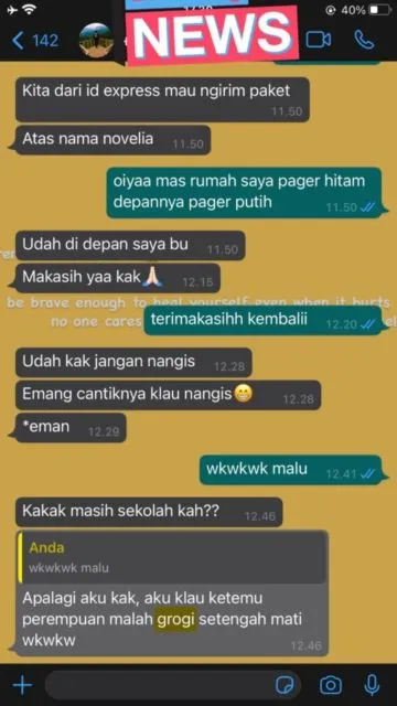 11 Deretan Chat Kocak Kurir Paket dan Penerimanya ini Bakal Bikin Kamu Senyum-Senyum Sendiri~ :D 20