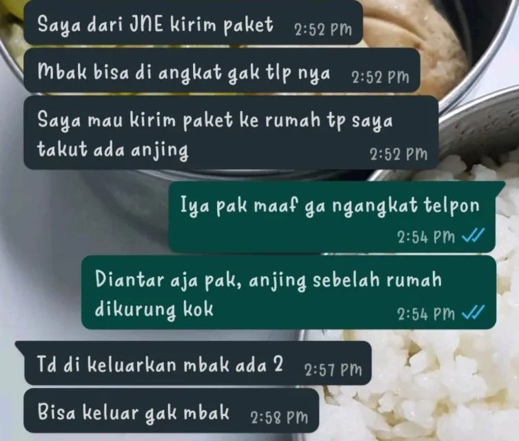 11 Deretan Chat Kocak Kurir Paket dan Penerimanya ini Bakal Bikin Kamu Senyum-Senyum Sendiri~ :D 19