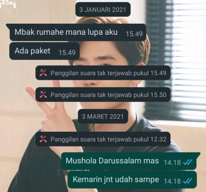 11 Deretan Chat Kocak Kurir Paket dan Penerimanya ini Bakal Bikin Kamu Senyum-Senyum Sendiri~ :D 21