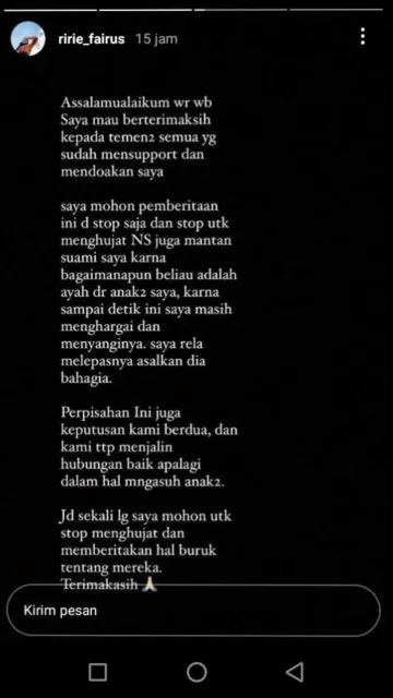 Ikhlas atas Perceraiannya, Ririe Fairus Minta Publik Berhenti Menghujat Ayus dan Nissa Sabyan 2