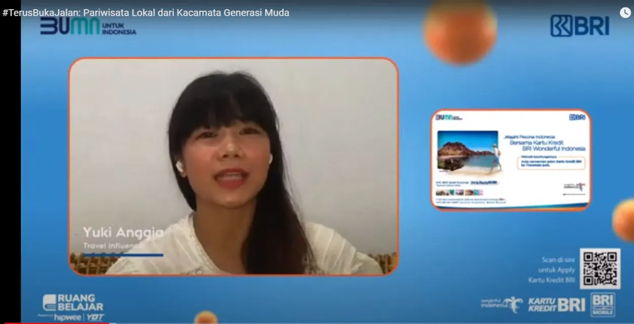 #TerusBukaJalan untuk Pariwisata Lokal, BRI dan Kemenparekraf Gelar Webinar Perspektif Anak Muda Soal Wisata 4