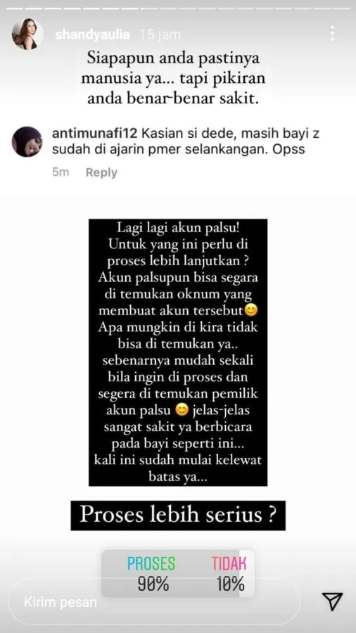 Hujatan Terkait sang Anak Makin Berlebihan, Shandy Aulia Ancam Penjarakan Haters. Didukung Warganet 3