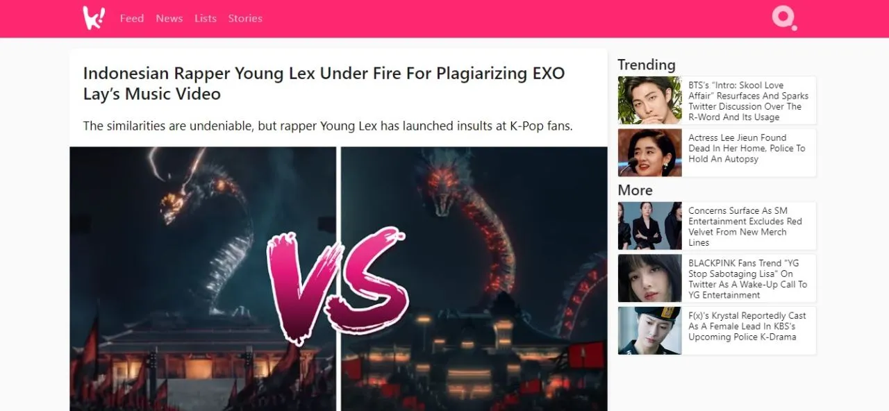 Video Klipnya Dituding Plagiat Milik Lay EXO, Nama Young Lex Trending sampai Masuk Media Asing 4