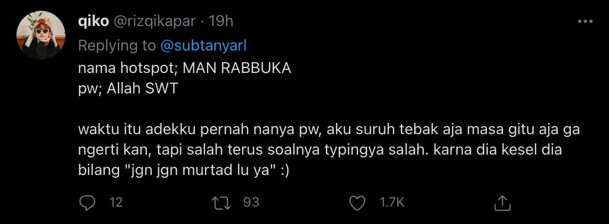 Bingung Nentuin Password Wi-Fi? Ini Ide Absurd Warganet yang Bikin Emosi Kalau Temen Nanya 21
