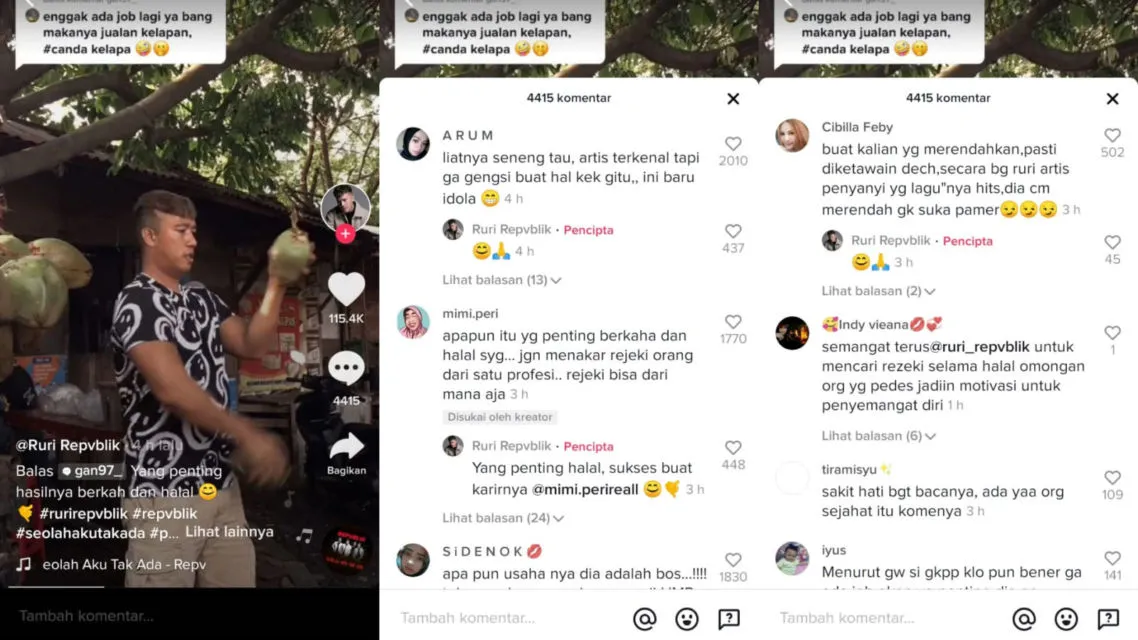 Disebut Nggak Ada Job Nyanyi Lagi Sehingga Kini Jualan Kelapa Muda, ini Tanggapan Ruri Repvblik 5