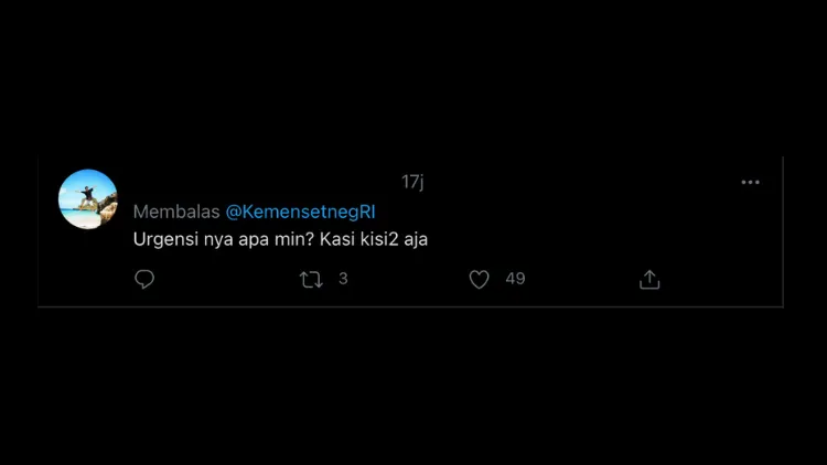 Unggah Momen Pernikahan Atta-Aurel, Akun Twitter Kementerian Sekretariat Negara Diserbu Warganet 14