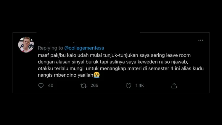 11 Pengakuan Dosa Mahasiswa yang Bikin Geleng-Geleng Kepala. Kocak Bener Dunia Kuliah! 14