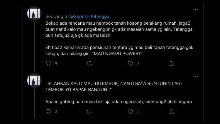 11 Curhatan Masalah Tanah Warganet Vs Tetangganya ini Bikin Ngelus Dada. Ada-ada Aja~ 14