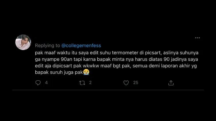 11 Pengakuan Dosa Mahasiswa yang Bikin Geleng-Geleng Kepala. Kocak Bener Dunia Kuliah! 18