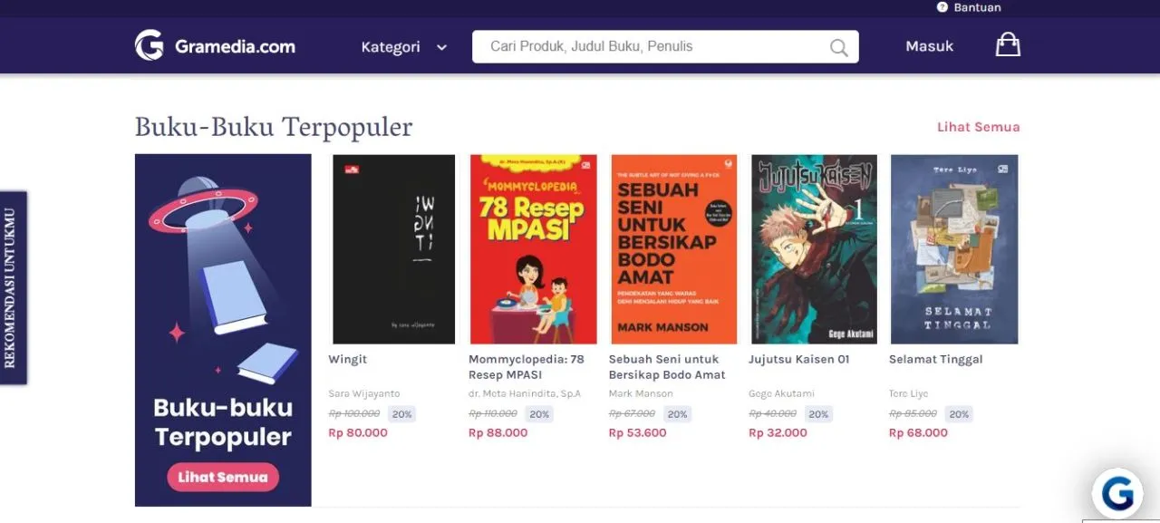 9+ Toko Buku Online Terpercaya, Beragam Jenis & Murah 11