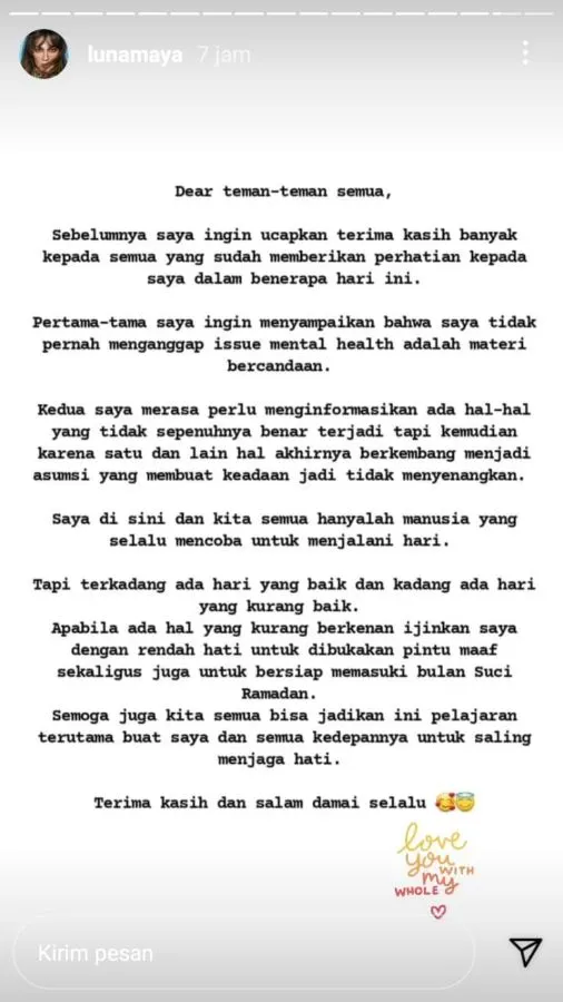 Setelah Deddy Corbuzier, Kini Giliran Luna Maya Minta Maaf Terkait Penjurian di INTM 3