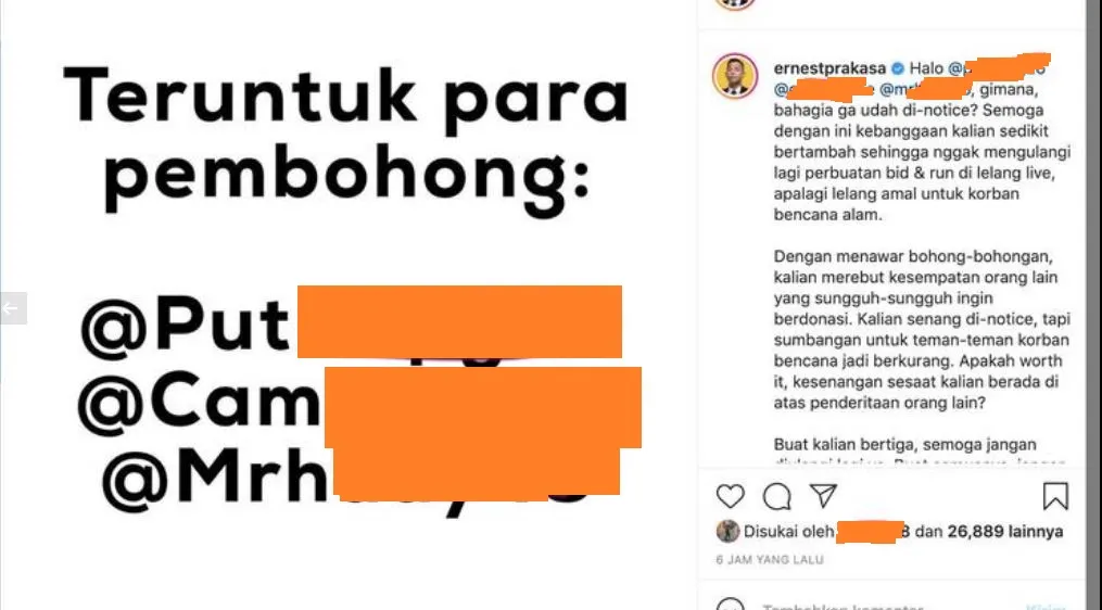 Adakan Lelang Amal untuk NTT, Ernest Prakasa Geram karena Masih Ada yang Tega Bid & Run 2