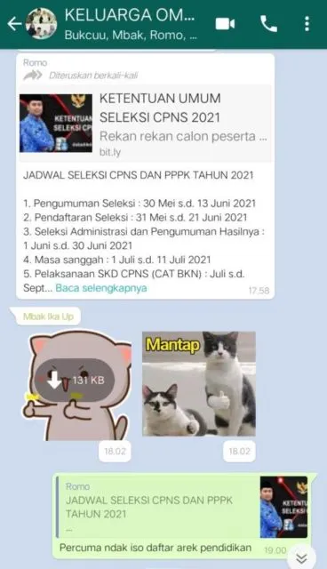 10 Balasan Chat Para Anak yang Nggak Mau Ikut Tes CPNS tapi Terus Dikodein sama Orangtua 11