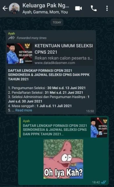 10 Balasan Chat Para Anak yang Nggak Mau Ikut Tes CPNS tapi Terus Dikodein sama Orangtua 12