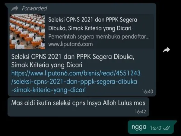 10 Balasan Chat Para Anak yang Nggak Mau Ikut Tes CPNS tapi Terus Dikodein sama Orangtua 15