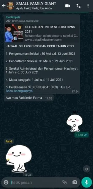 10 Balasan Chat Para Anak yang Nggak Mau Ikut Tes CPNS tapi Terus Dikodein sama Orangtua 19