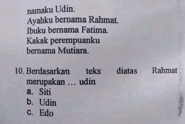 13 Soal Ujian ini Bikin Anak Sekolah Zaman Sekarang Wajib Bisa Mengontrol Emosi. Sabaaaarrr~ 20