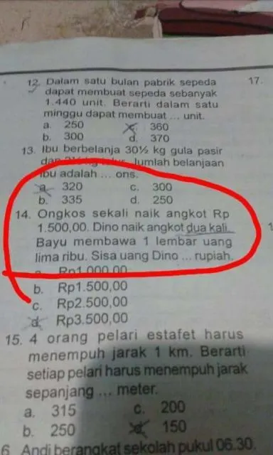 13 Soal Ujian ini Bikin Anak Sekolah Zaman Sekarang Wajib Bisa Mengontrol Emosi. Sabaaaarrr~ 22