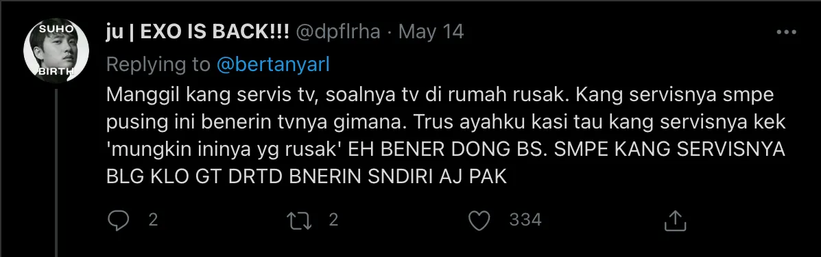 Ditanya Tentang Kelakuan Absurd Bapaknya, Warganet Twitter Berbagi Cerita Kocak Mereka 20