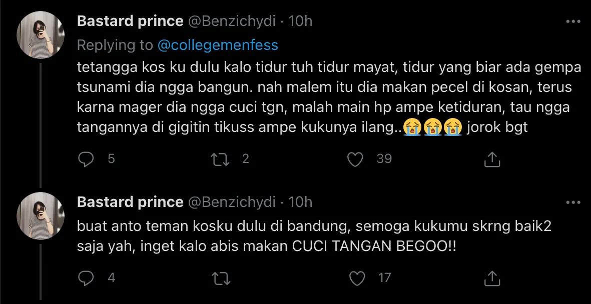 Jadi Anak Kos Memang Nano-Nano Rasanya. Pengalaman Warganet Ini Bakal Bikin Geleng-Geleng Kepala 21