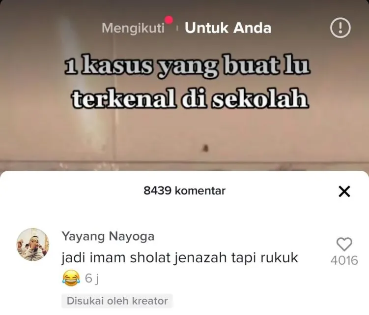Ditanya tentang Hal yang Bikin Terkenal Semasa Sekolah, Begini Pengakuan Kocak Warganet 24