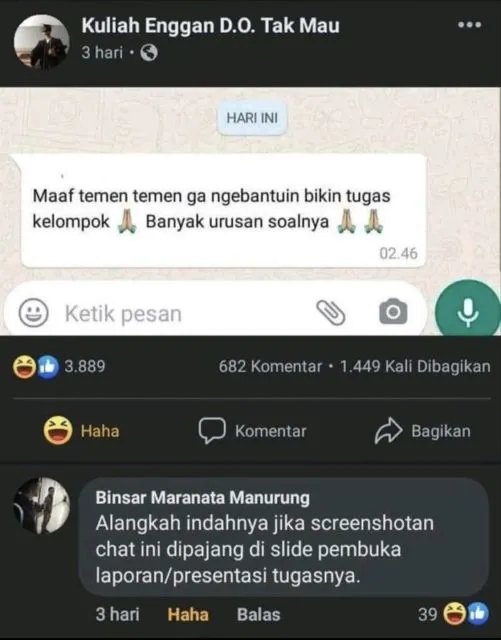 11 Alasan Murid Paling Ngeselin Saat Lupa Ngerjain Tugas dari Guru 12